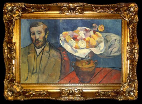 framed  Paul Gauguin Portrait of the Painter Slewinski, ta009-2